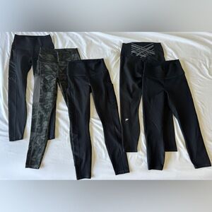 ALL 5 bundle Fabletics Powerhold leggings
